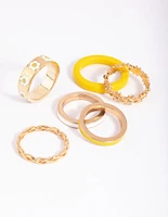 Gold Daisy Ring Pack