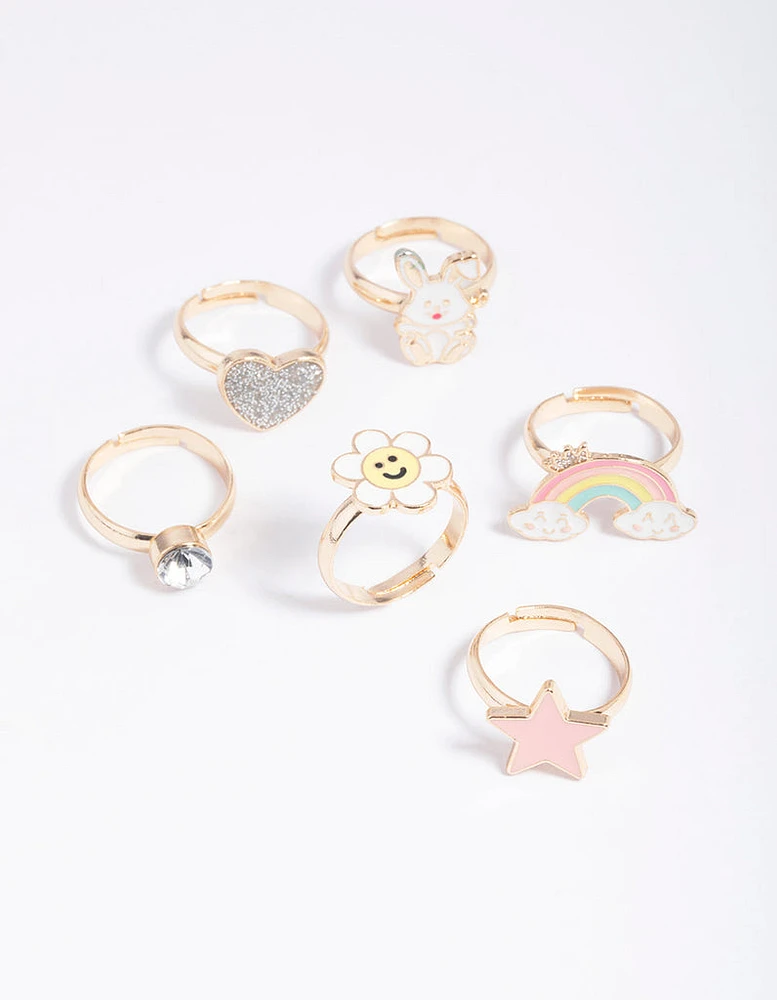 Kids Bunny Magic Ring 6-Pack