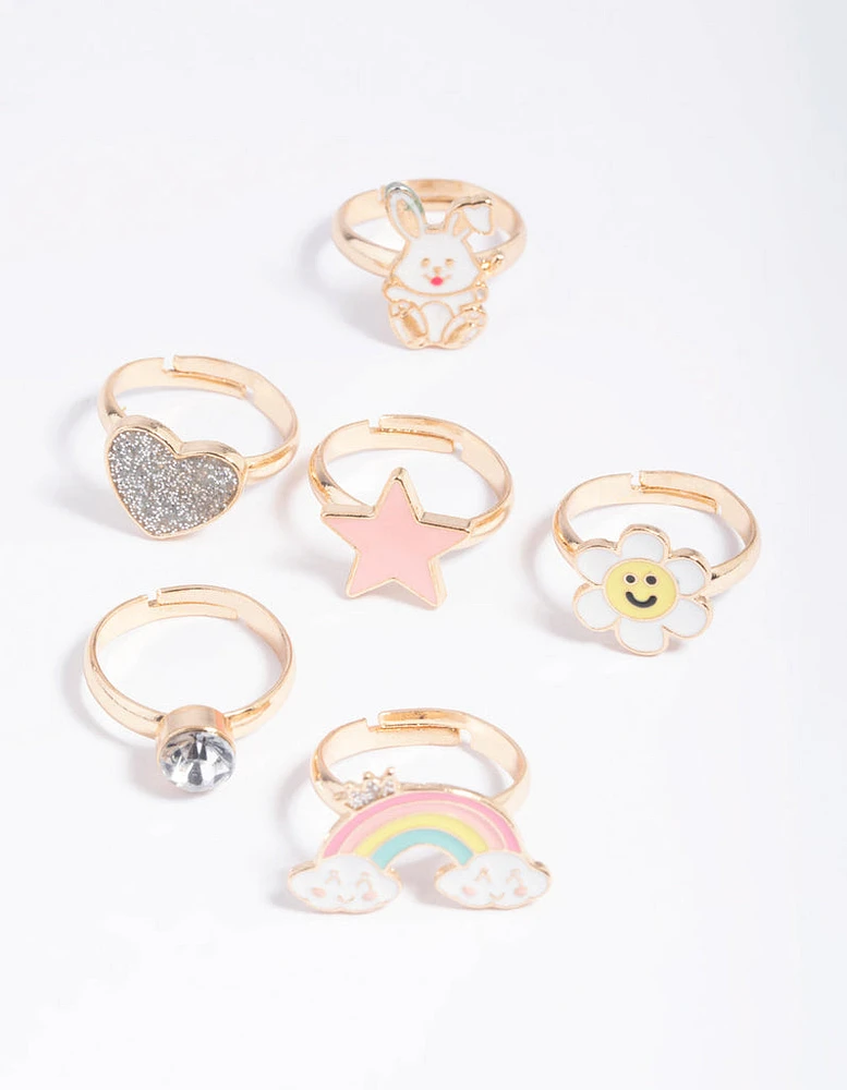 Kids Bunny Magic Ring 6-Pack