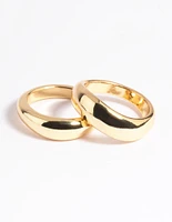 Gold Plated Ring Set