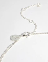 Silver Plated Moonstone Necklace Set