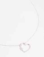 Sterling Silver Heart Pendant Necklace