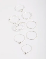 Diamante Chain Ring Stack Pack