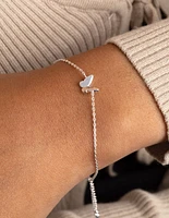 Silver Butterfly Bracelet