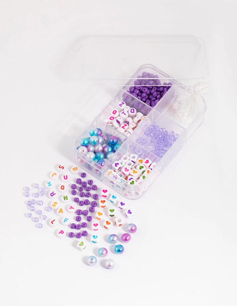 Purple Hearts Make Your Own Bead Kit