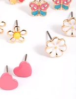 Kids Bright Garden Stud Earring 6-Pack