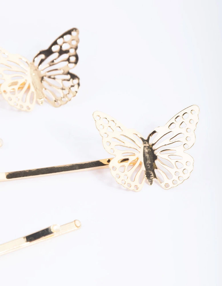 Kids Butterfly Hair Pins