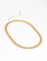 Gold Plated Stainless Steel Chunky Chain Necklace