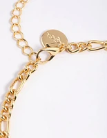 Gold Plated Figaro Chain Anklet