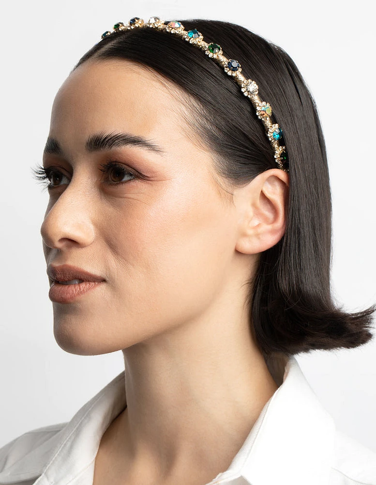 Thread Wrapped Diamante Headband