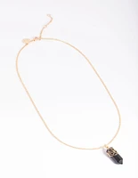 Black Onyx Shard Necklace