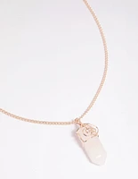 Rose Quartz Shard Necklace