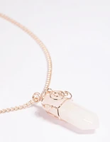 Rose Quartz Shard Necklace