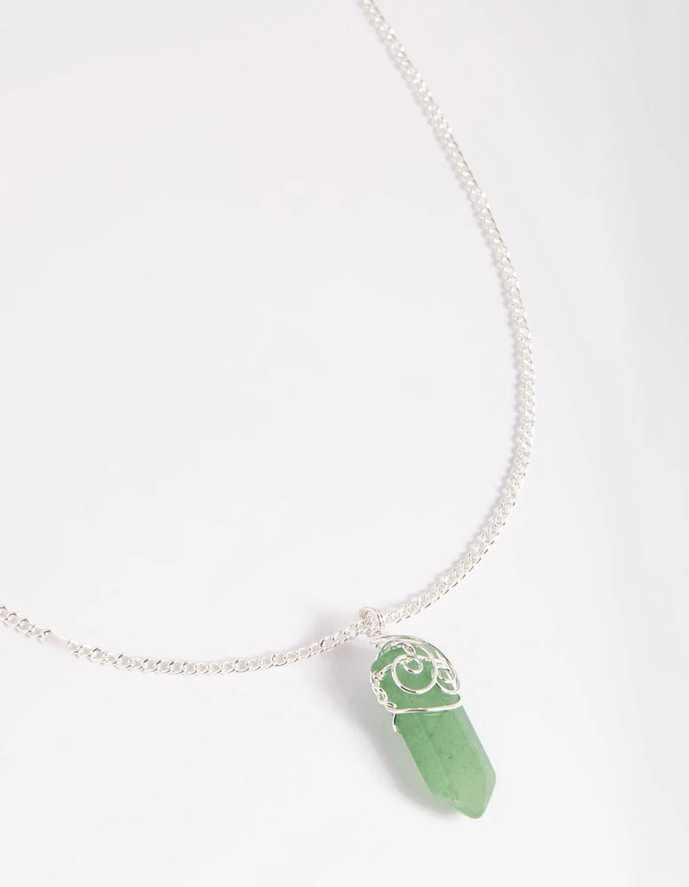Green Aventurine Shard Necklace