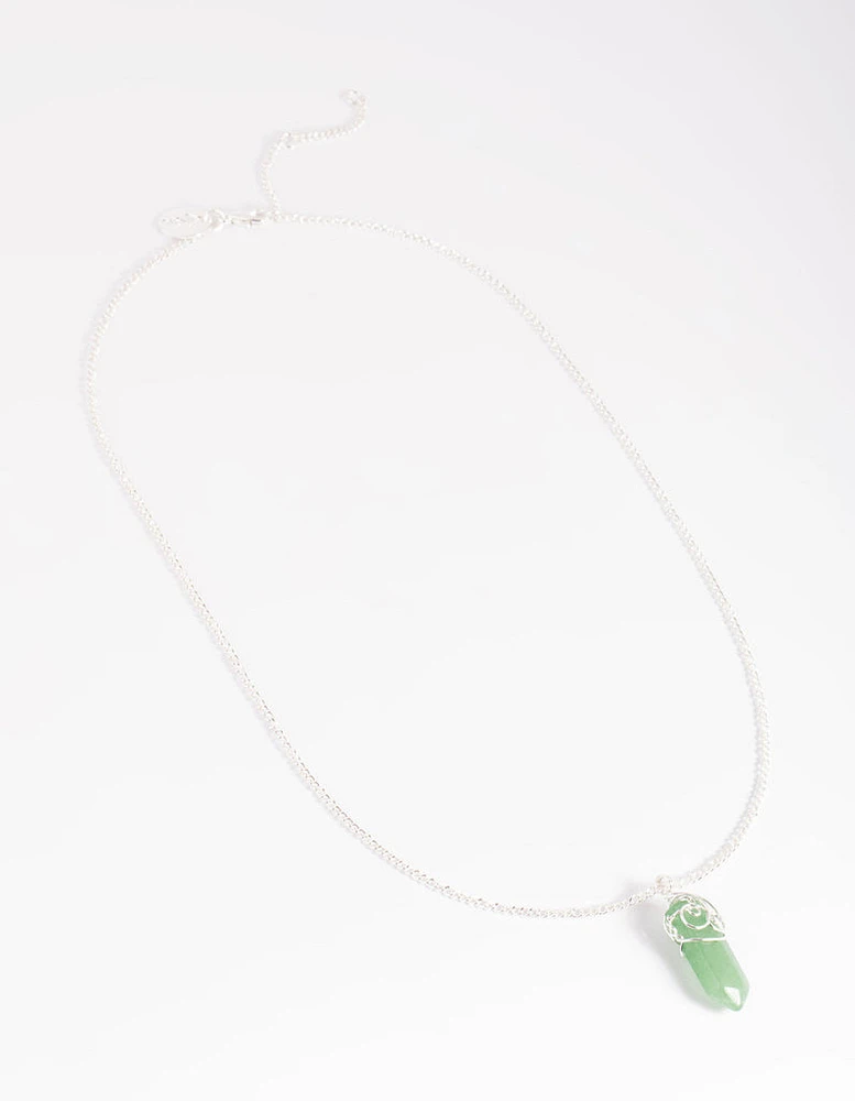 Green Aventurine Shard Necklace