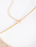 Gold Diamante Choker