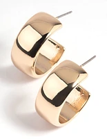 Gold Chunky Hoop Earrings