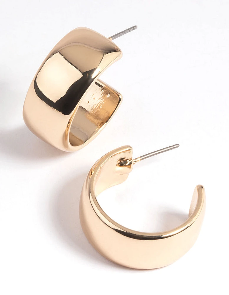 Gold Chunky Hoop Earrings