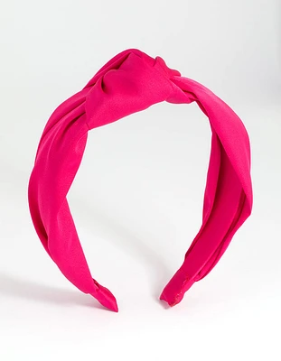 PInk Twisted Knot Headband