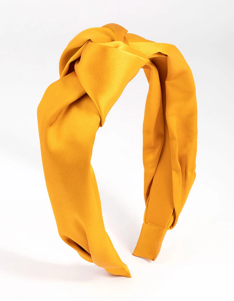 Yellow Twisted Knot Headband