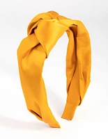 Yellow Twisted Knot Headband