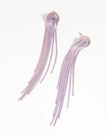 Lilac Waterfall Drop Earrings