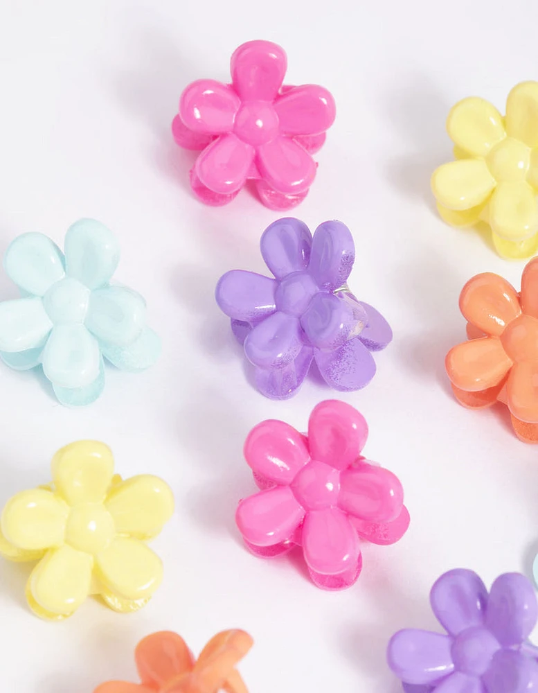 Kids Mini Flower Claw Clip Pack