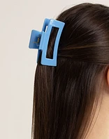Blue Box Shaped Hair Claw Clip
