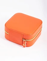 Square Orange Jewellery Box