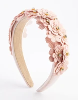 Embellished Floral Fabric Headband