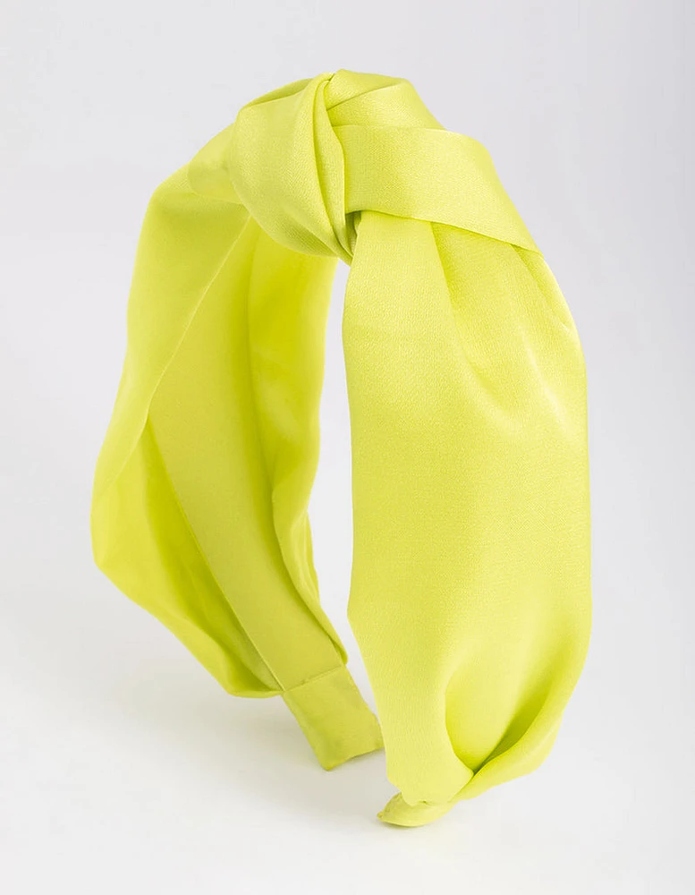 Lime Twist Knot Headband