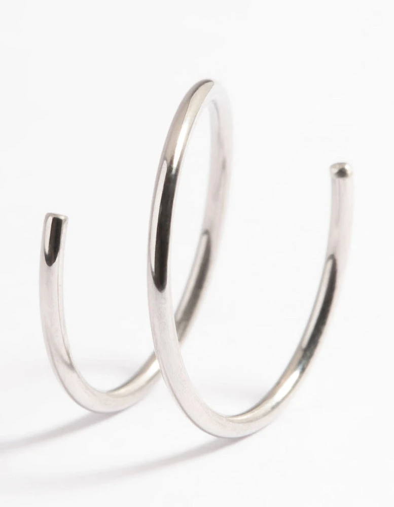 Surgical Steel Double Twist Nose Ring