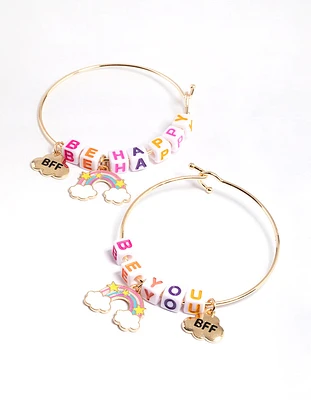 Kids Bright Word BFF Cuff Bangle