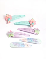 Kids Mermaid Scale Snaps 6-Pack