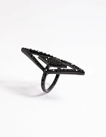 Black Double Diamond Ring