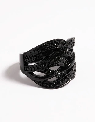 Pave Overlap Ring