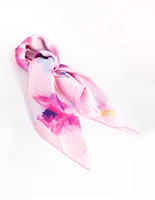 Fabric Pink Watercolour Print Scarf