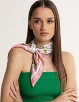 Fabric Blush Chain Print Scarf