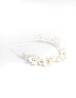 White Flower Headband