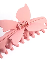 Blush Acrylic Butterfly Claw Clip