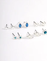 Silver Garden Celestial Earrings 8-Pack