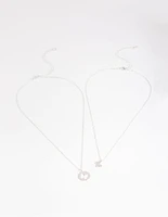 Silver Butterfly Cut Out Necklace Pack