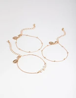 Gold Classic Pearl Bracelet Pack
