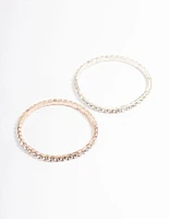 Mixed Metal Cupchain Bracelet Pack