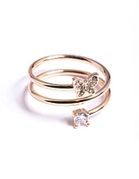 Gold Mini Butterfly Wrap Ring