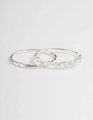 Sterling Silver Marquise Ring Pack