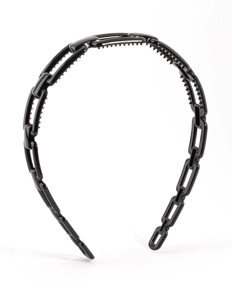 Black Chain Detailed Headband