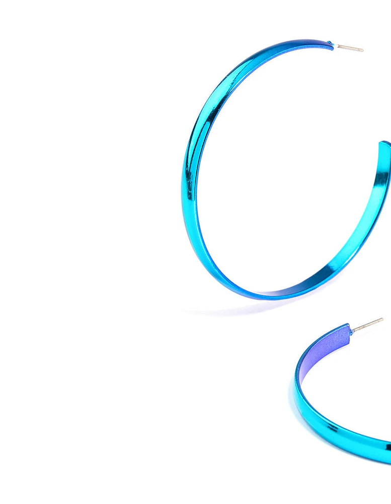 Shiny Smooth 58mm Hoop Earrings