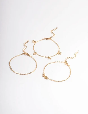 Gold Dainty Garden Bracelet Pack