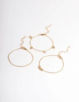 Gold Dainty Garden Bracelet Pack